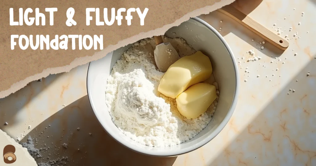 Creamed butter and sugar in mixing bowl for Chocolate Chip Cookie Recipe No Brown Sugar.