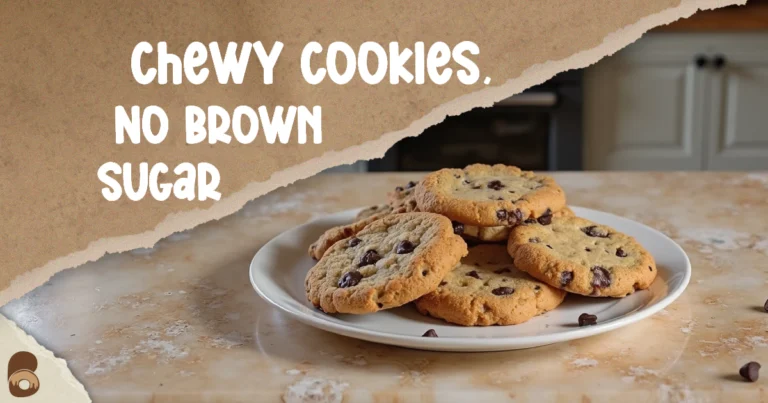 Golden chocolate chip cookies on marble countertop in rustic kitchen — Chocolate Chip Cookie Recipe No Brown Sugar.