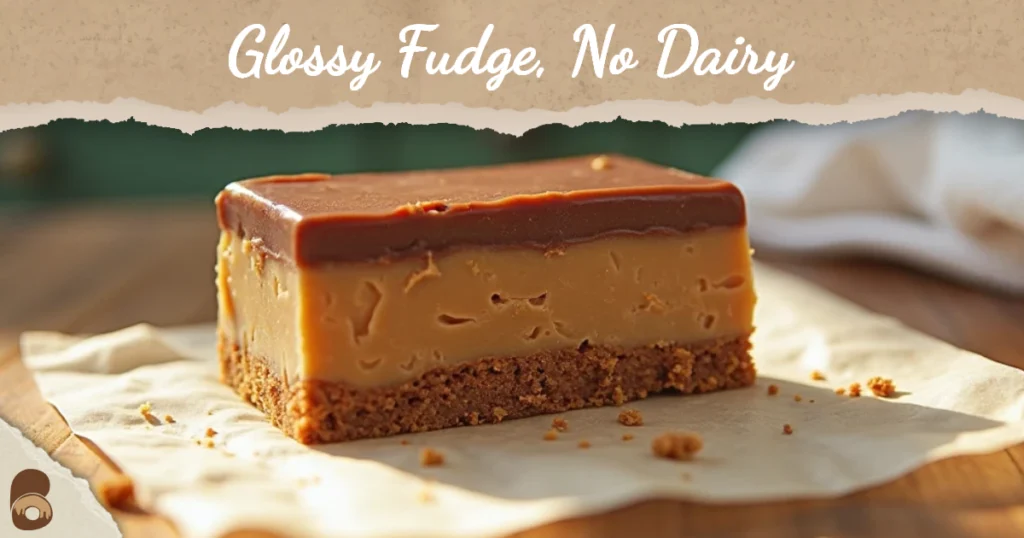 Rich vegan fudge made with condensed coconut milk
