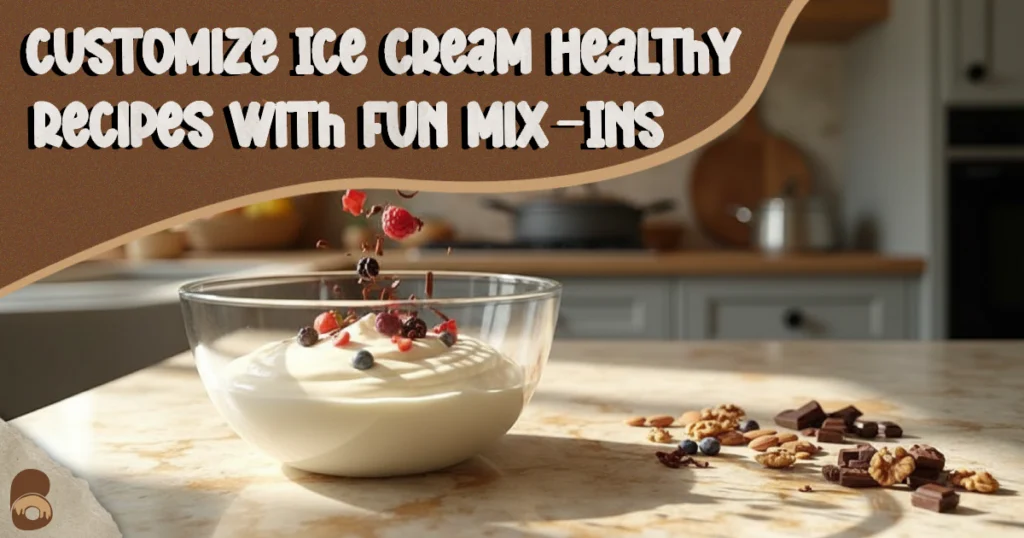 Healthy ice cream base with berries and chocolate being added before freezing.