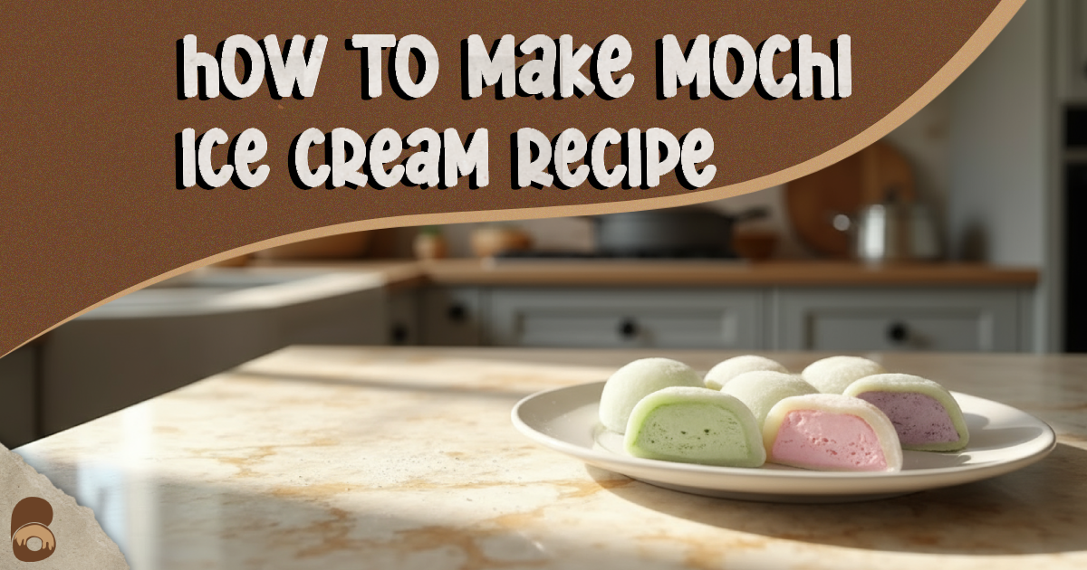 Final mochi ice cream with smooth, chewy mochi skin and neat seams, showing how to make mochi ice cream recipe at home